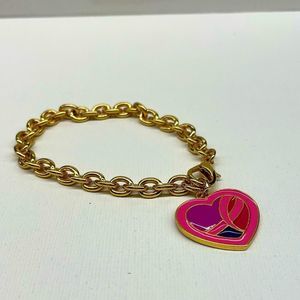 Estée Lauder breast cancer awareness charm bracelet